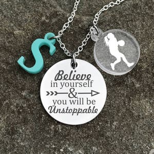 Basketball Necklace, Basketball Necklace for Girls, Basketball Jewelry, Girls Basketball Gifts, Basketball Girl Gift, Basketball Player Gift