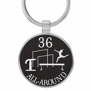 Gymnastics All-Around Gifts, Gymnastics All-Around Keychain, Gymnastics Zipper Pull, Gymnast Keychain, Gymnast Gifts, Gymnastics Gifts