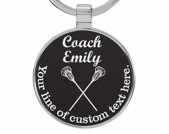 Lacrosse Coach Gift, Lacrosse Coach Keychain, Boys Lacrosse Coach Gift, Girls Lacrosse Coach Gift, Gift for Lacrosse Coach