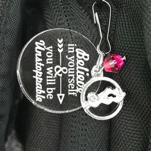 Swimmer gift, Swim Gifts, Swimming Gifts, Swim Zipper Pull, Swim Bag Tag, Girls Swim Gift, Girl Swimmer Gift