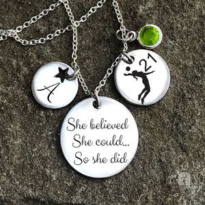 Volleyball Necklace, Volleyball Jewelry, Volleyball Charm Necklace, Volleyball Gifts, Girls Volleyball Gift, Volleyball Team Necklace