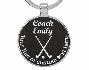 Field Hockey Coach Gift, Field Hockey Coach Keychain, Gift for Field Hockey Coach, Girls Field Hockey Coach Gift, Coach Keychain