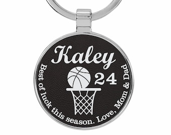Basketball Gifts, Basketball Keychain, Basketball Zipper Pull, Basketball Bag Tag, Girls Basketball, Basketball Team