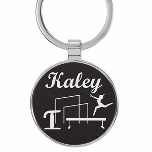 Gymnastics Keychain, Gymnastics Zipper Pull, Gymnastics Gifts, Gymnast Keychain, Gymnast Gifts, Gymnastics Gifts for Girls, Gymnastics Team