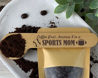 Sports Mom Gift, Mother's Day Gift, Gift for Mom, Gift for Mother, Coffee Scoop, Coffee Lover Gift, Coffee Gifts, Coffee Scoop Spoon