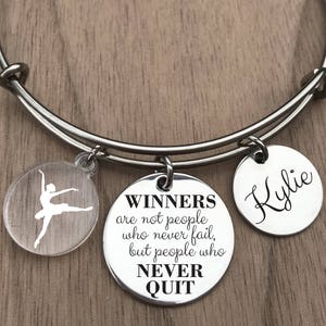 Ballerina Bracelet, Dance Bracelet, Ballet Bracelet, Dance Bangle, Dancer Gifts for Girls, Dance Gifts, Ballerina Gift, Dance Jewelry