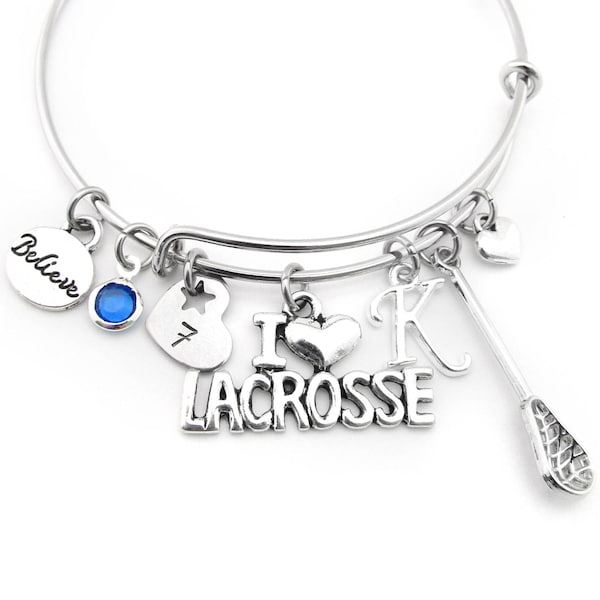 Lacrosse Bracelet, Lacrosse Gifts, Girls Lacrosse Gift, LAX gift, LAX bracelet, Lacrosse Jewelry, Lacrosse Team Gift, Lacrosse Player Gift