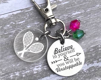 Regalos de tenis para niñas, Tirador de cremallera de tenis, Regalos del equipo de tenis, Regalo de jugador de tenis, Regalo de tenis para niñas, Regalo para jugadores de tenis, Regalo para personas mayores