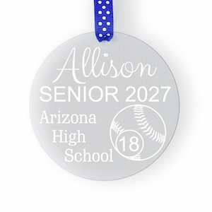 Softbal Senior Gift, Softbal Senior Nacht Geschenken, Meisjes Softbal Geschenken, Senior Softbal Geschenken, Senior Softbal Ornament, Senior Ornament