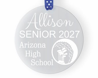 Golf Senior Gift, Senior Golfer Gift, Golf Senior Night Gift, Golf Ornament, Senior Golf Gift, Senior Golfing Gift, Senior Ornament