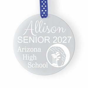 Golf Senior Gift, Senior Golfer Gift, Golf Senior Night Gift, Golf Ornament, Senior Golf Gift, Senior Golfing Gift, Senior Ornament