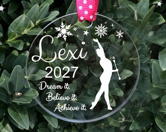 Baton Ornament, Majorette Ornament, Twirler Ornament, Baton Gifts, Majorette Gifts, Twirler Gifts, Personalized Baton Ornament