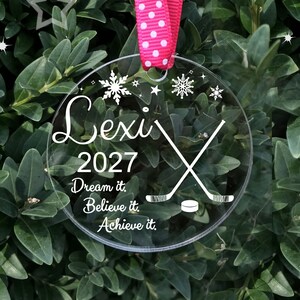 Hockey Player Ornament, Hockey Ornament, Girls Hockey Ornament, Boys Hockey Ornament, Hockey Team Ornament, Hockey Gifts, Hockey Player Gift
