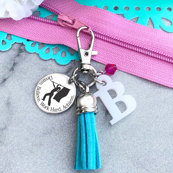 Color Guard Gifts, Marching Band Gifts, Color Guard Flag Gift, Flag Girl Gift, Color Guard Charm, Color Guard Mom, Color Guard Zipper Pull