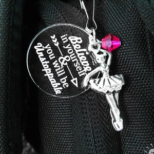 Dance Gifts, Dance Zipper Pull, Dancer Gifts, Ballerina Gift, Ballet Gifts, Dance Bag Tag, Gifts for Dancers