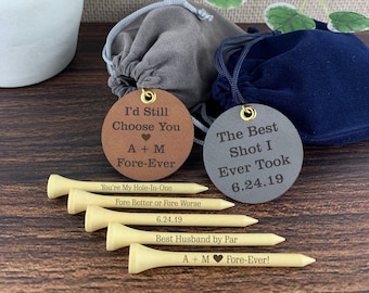 Fünfter Hochzeitstag Geschenk, Holz Jahrestag Geschenk, Hochzeitstag Geschenk für Ihn, Holz Jahrestag Geschenk für Ihn, Golf Jahrestag Geschenk