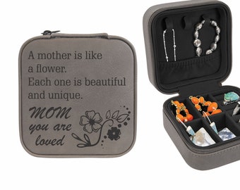 Mother's Day Gift, Gift for Mom, Mothers Day Gift Ideas, Travel Jewelry Box, Mom Gifts from Kids, Gift to mom from kids, Gift for Mother