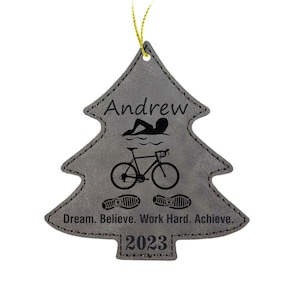 Triathlon Ornament, Triathlete Ornament, Swim Bike Run Ornament, Triathlon Gifts, Triathlete Gifts, Gift for Triathlete