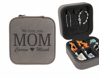 Mother's Day Gift, Gift for Mom, Mothers Day Gift Ideas, Travel Jewelry Box, Mom Gifts from Kids, Gift to mom from kids, Gift for Mother