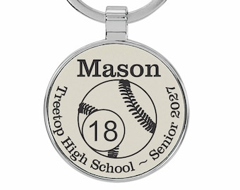 Baseball Senior Gift, Baseball Senior Night Gift, Baseball Keychain, Senior Baseball Gift, Baseball Senior Team Gift, Baseball Team Gift