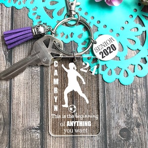Senior Soccer Gifts, Soccer Senior Night Gift, Soccer Senior Gifts, Soccer Keychain, Senior Night Soccer Gift,Soccer Gifts,Girls Soccer Gift