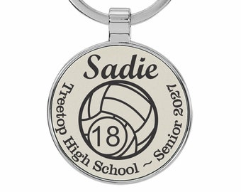 Volleyball Senior Gift, Volleyball Keychain, Volleyball Team Gift, Volleyball Senior Night Gift, Girls Volleyball Gift, Volleyball Player