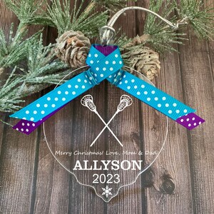 Lacrosse Ornament, Lacrosse Gifts, Girls Lacrosse Gifts, Lacrosse Player Ornament, LAX Ornament, Boys Lacrosse Gifts, Mens Lacrosse Team