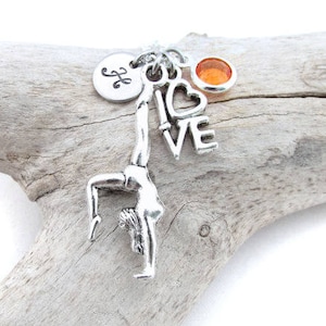 Turnen sieraden, gymnastiek geschenken, gymnast ketting
