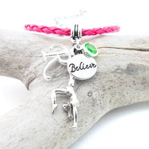 Gymnastics Gifts, Gymnastics Bracelet, Gymnast Gift, Gymnast Jewelry, Gift for Gymnast, Gymnast Bracelet image 1