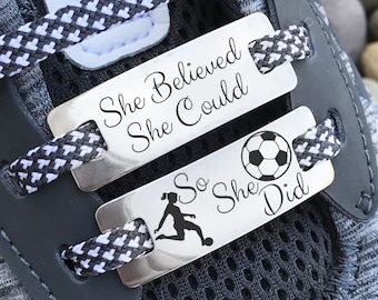 Soccer Gifts, Shoe Lace Charms, Shoe Lace Tags, Shoe Tags, Shoe Plate, Sneaker Tag, Sneaker Lace Charm, Soccer Gifts for Girls