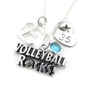 Volleyball Necklace, Volleyball Gift, Volleyball Jewelry, Gifts for Volleyball, Volleyball Player, Volleyball Team Gift