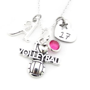 Volleyball Necklace, Volleyball Gift, Volleyball Jewelry, Gifts for Volleyball, Volleyball Player, Volleyball Team Gift