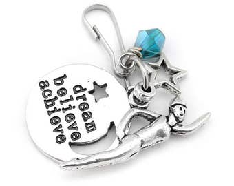 Swimmer Gift, Swimming Gifts, Swim Gift, Swim Team Gifts, Swimming Zipper Pull, Swim Zipper Charm