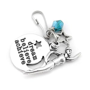 Swimmer Gift, Swimming Gifts, Swim Gift, Swim Team Gifts, Swimming Zipper Pull, Swim Zipper Charm