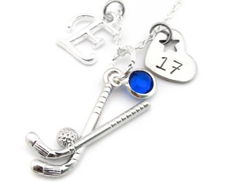Field Hockey Necklace, Field Hockey Gift, Field Hockey Jewelry, Gifts for Field Hockey, Field Hockey Player, Field Hockey Team Gift