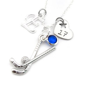 Field Hockey Necklace, Field Hockey Gift, Field Hockey Jewelry, Gifts for Field Hockey, Field Hockey Player, Field Hockey Team Gift