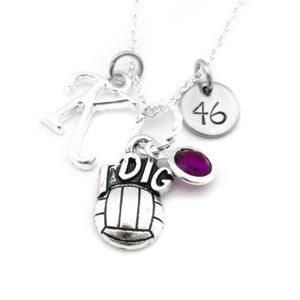 Volleyball Necklace, Volleyball Gift, Volleyball Jewelry, Gifts for Volleyball, Volleyball Player, Volleyball Team Gift