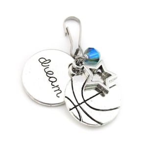 Girls Basketball Gifts, Basketball Player Gift, Basketball Gifts, Basketball Zipper Pull, Senior Night Gifts, Girl Basketball Player Gift