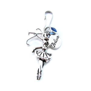 Dance Zipper Pull, Dance Gifts, Gift for Dancer, Dance Recital Gift, Dance Bag Charm, Dance Zipper Charm