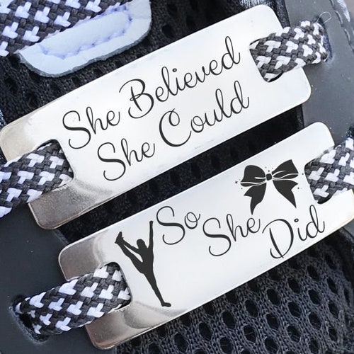 Cheer Shoe Charms Cheer Shoe Tags Cheer Gifts Cheerleader Etsy