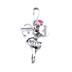 Dance Zipper Pull, Dance Gifts, Gift for Dancer, Dance Recital Gift, Dance Bag Charm, Dance Zipper Charm