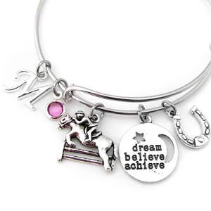 Equestrian Gifts, Equestrian Bracelet, Horse Bracelet, Horse Gifts, Horse Gifts for Girls, Equestrian Jewelry, Horse Jumping Bracelet