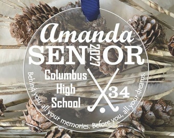 Field Hockey Senior Gift, Field Hockey Senior Ornament, Field Hockey Senior Night Gift, Field Hockey Ornament, Field Hockey Gifts