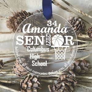 Basketball Senior Gift, Basketball Senior Ornament, Basketball Senior Night Gift, Basketball Ornament, Senior Ornament, Basketball Gifts