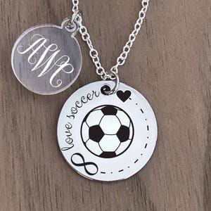Soccer Necklace, Soccer Jewelry, Soccer Necklace for Girl, Soccer Charm Necklace, Girls Soccer Necklace, Girls Soccer Gifts, Soccer Gifts