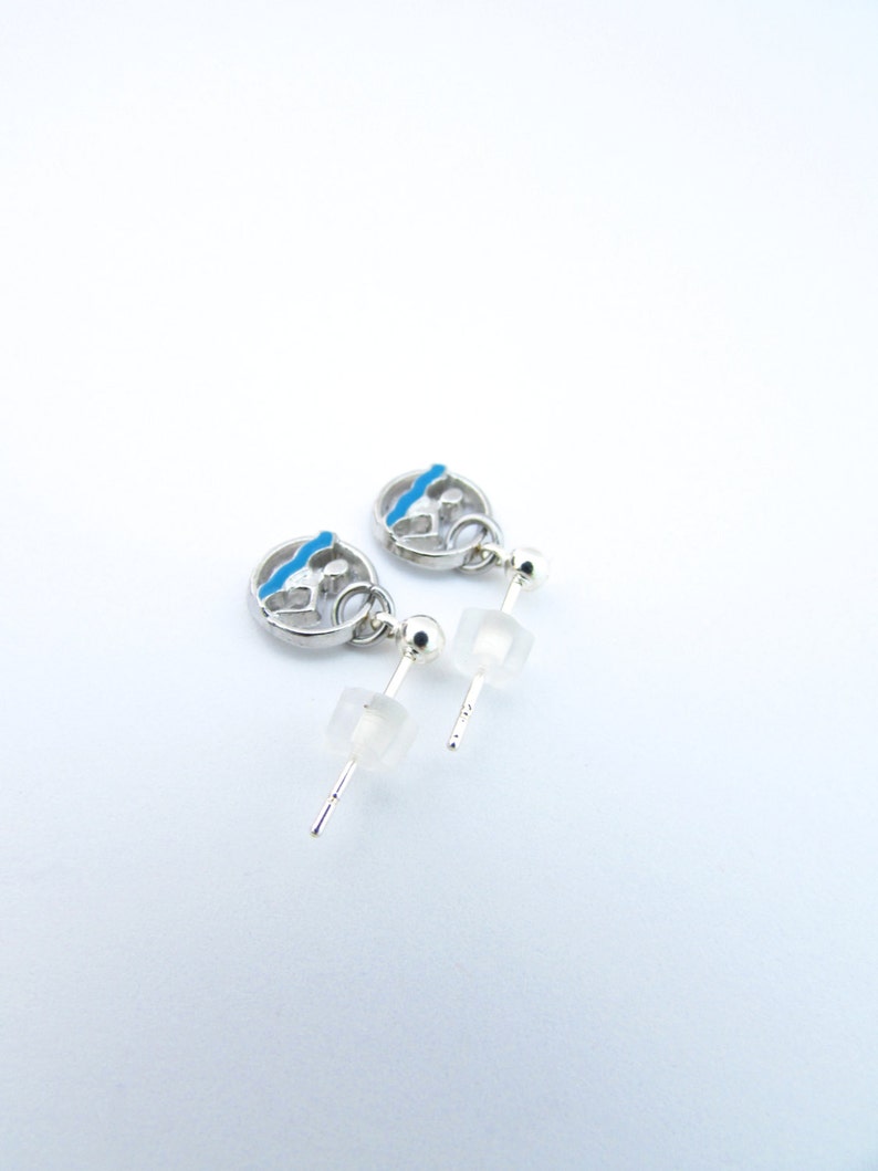 Swimming Earrings Swim Earrings Swimming Jewelry Gifts for Etsy