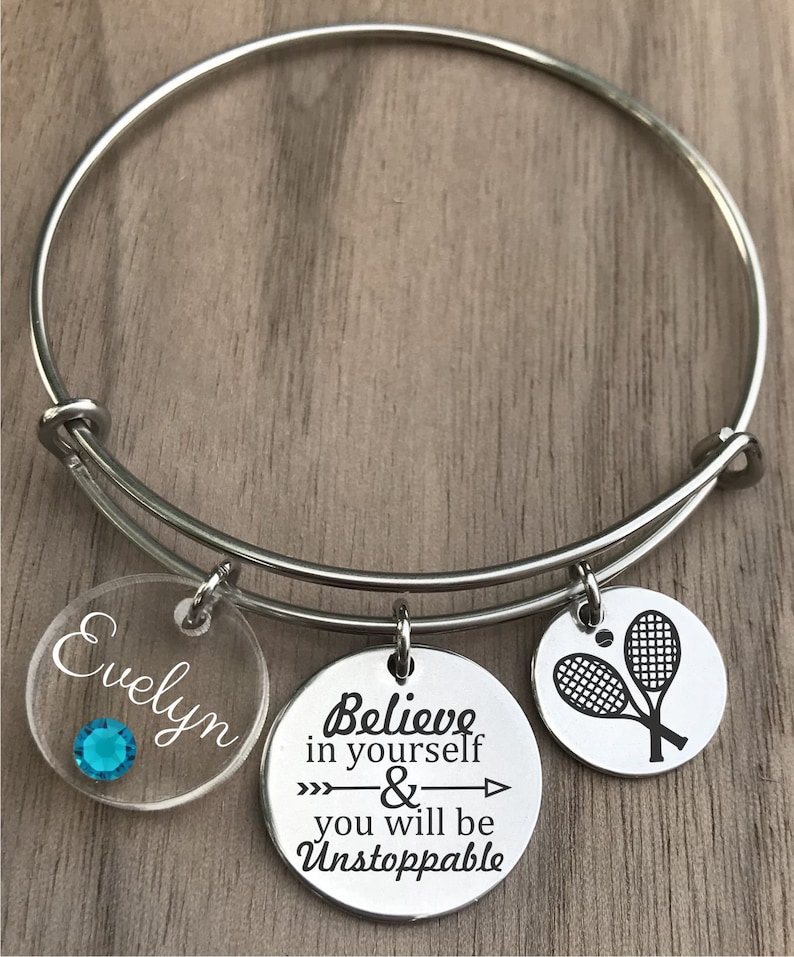 Tennis Player Gifts Tennis Gifts for Women Tennis Bangle Etsy