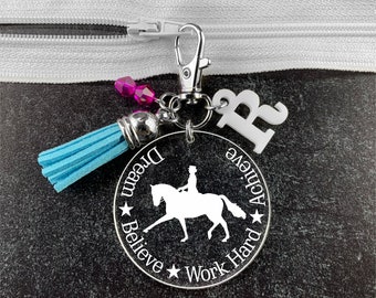Dressage Gifts, Dressage Rider Gift, Girls Dressage Gifts, Dressage Horse Gift, Dressage Zipper Pull, Dressage Riding Gift, Horse Gifts