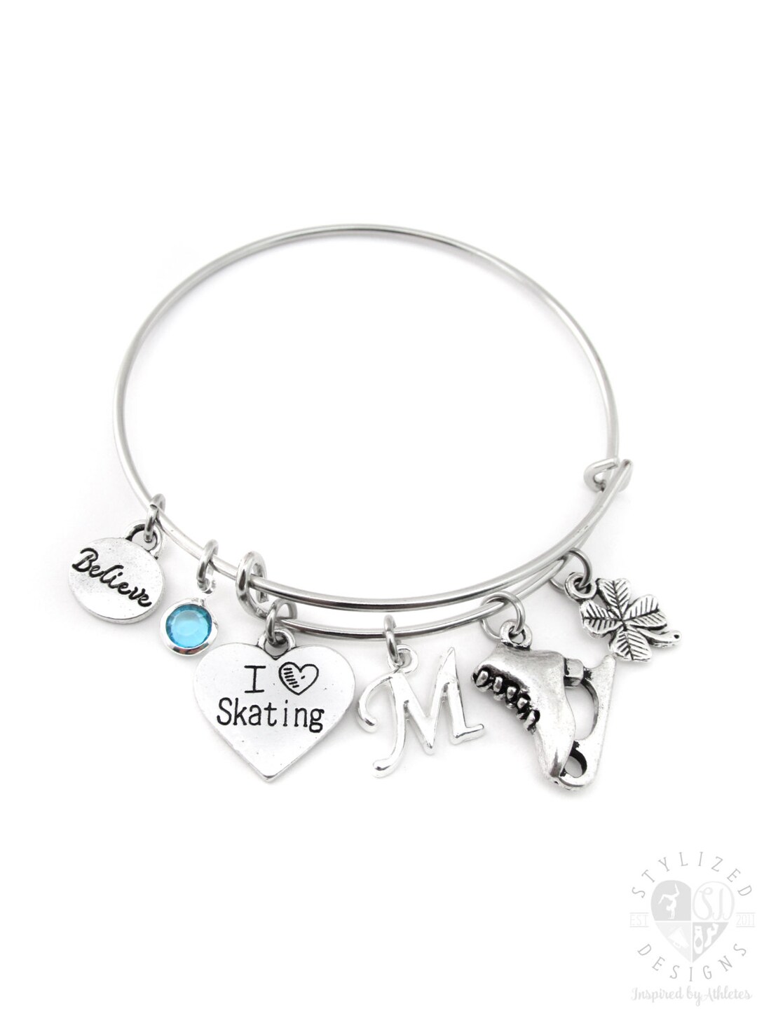 Figure Skating Bracelet, Figure Skating Gifts, Figure Skating Jewelry