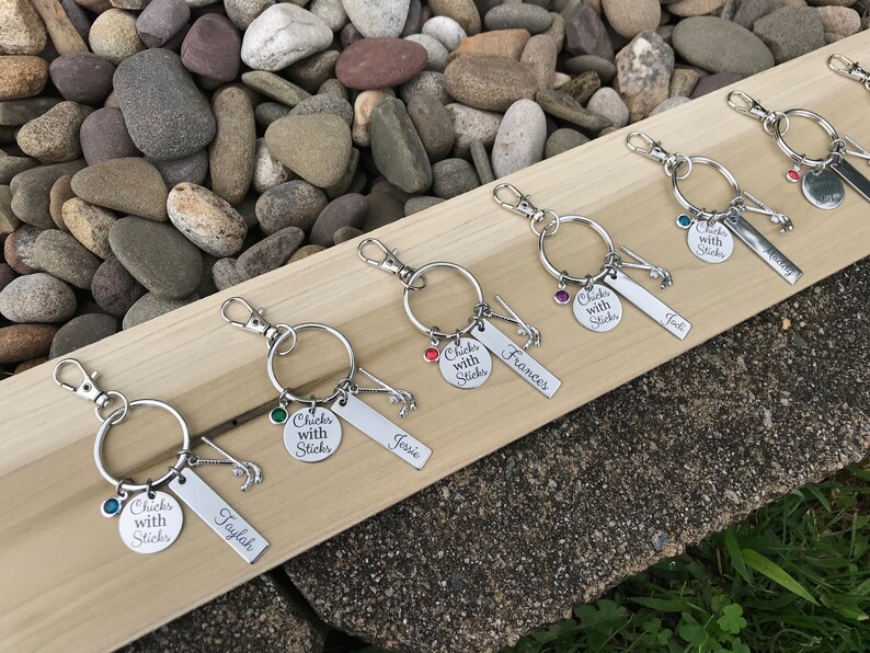 Field Hockey Keychain Field Hockey Key Chain Field Hockey Etsy